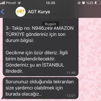 AGT Kargo Geciktirme Ve Kurye Sorunu