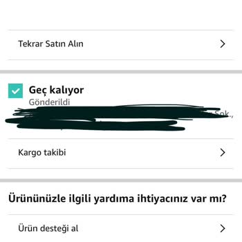 Amazon.com.tr Satın Aldığım Ürünü Göndermiyor