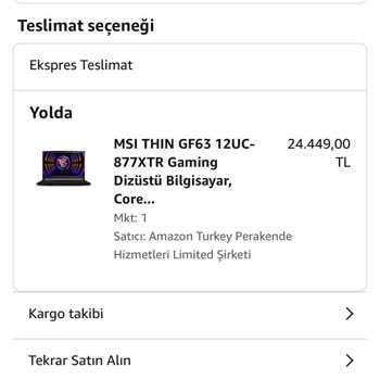 Amazon.com.tr Satın Aldığım Ürünü Göndermiyor