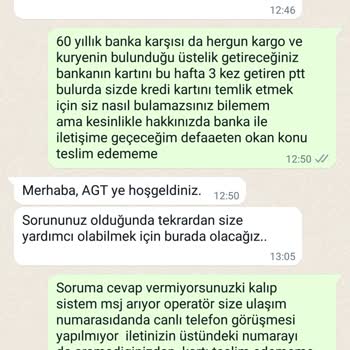 AGT Kurye Teslim Edememe Bulamama Mesaj Atıyor