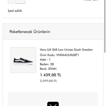 SuperStep Stok Tükenmiştir Denilip Parası Alınan Ürünün İptali