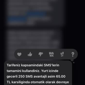 Vodafone SMS Kendi Kendine Aşım Paketi Tanımladı