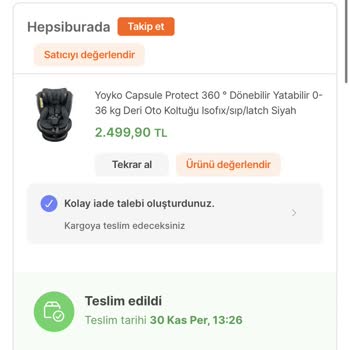 Hepsiburada'dan Bir Daha Asla Alışveriş Yapmam!