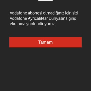 Vodafone Yanımda'ya Giriş Yapamıyorum