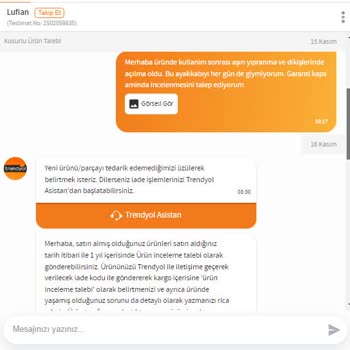 Lufian Ürünüme Zarar Verdi