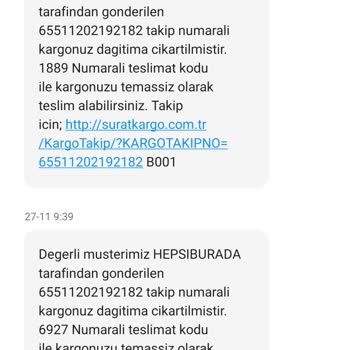 Sürat Kargo Ürünü Teslim Etmeden İade Oluşturdu