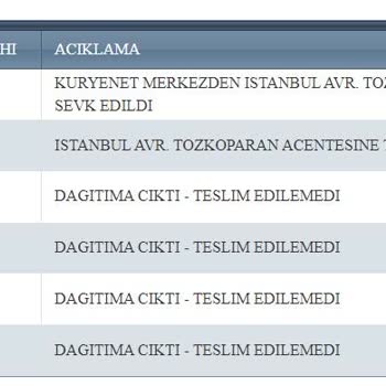Kuryenet Görevini Yapmıyor. Gönderim 30 Gündür Teslim Edilmedi.