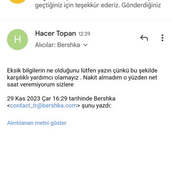 Bershka Fatura Vermekte Sorun Yaşıyor