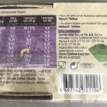 Dovido Kuru İncir Kurt Çıktı