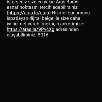 Aras Kargo Kargom Bana Bildirilmeden Adresim Dışına Teslim Yapıldı