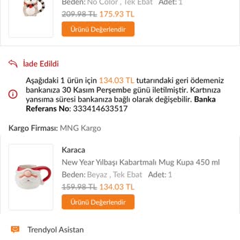 Trendyol Eksik Ürün Yolladılar