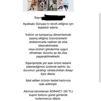 Ayakkabı Dünyası İndirimden Aldığım Siparişimi İptal Etti!