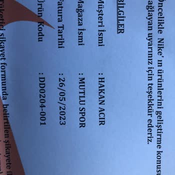 Mutlu Spor Ayakkabı 2 Ay Kullanma Sonucu Deforme Oldu.