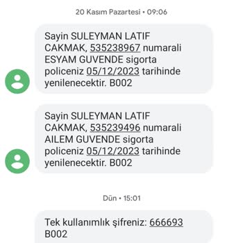 Türkiye Sigorta Poliçe Yenileme İptali