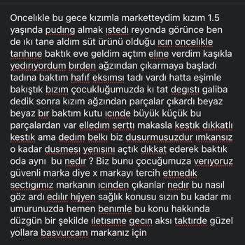Danone Tikveşli Puding Hayal Kırıklığı Ve İlgisiz Müşteri Hizmetleri
