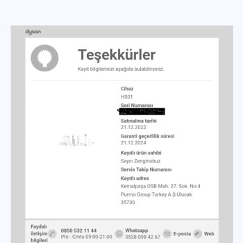 Dyson Airwrap Seri Numarası Güvenilmezmiş