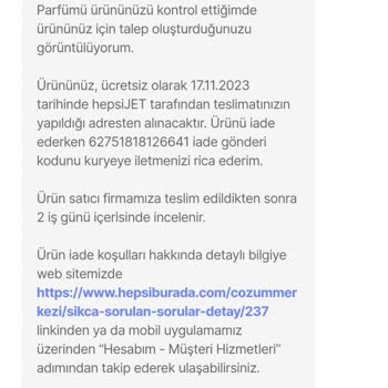 Cosmoland Kusurlu-Açılmış Ürün Gönderimi