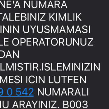 Vodafone Numara Taşıma İşlemi