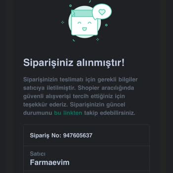 Farmaevim Ürün Satın Aldığım Satıcıyı Bulamıyorum