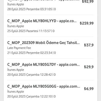 Vodafone Faturama Yansıtılan Bilgim Dışı