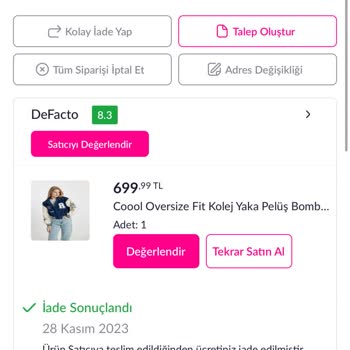 Pazarama Kupon Tanımlanmadı Ve Ürünüm Teslim Edilmeden İptal Edildi