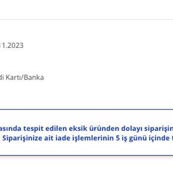 Avansas 8 Gündür Gelemeyen Sipariş