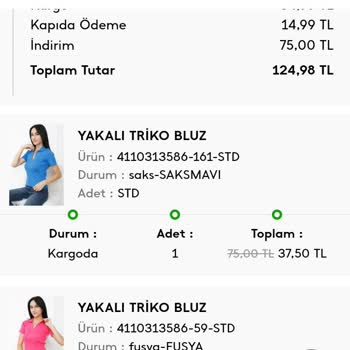 Deppo Avantaj Yanlış Ürün Yolladı