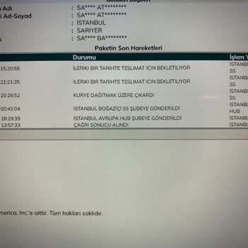 UPS Kargodan Beni Şaşırtan Hareketler