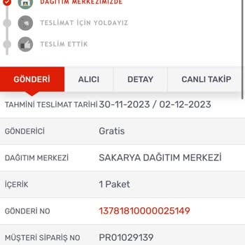 Gratis- Kargom Sende