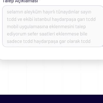 TCDD Mobil Uygulamasına Haydarpaşa Gar Eklenmedi Kanıtlı