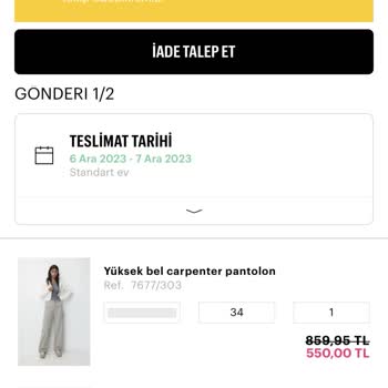 Pull and Bear Kargom Eksik Geldi