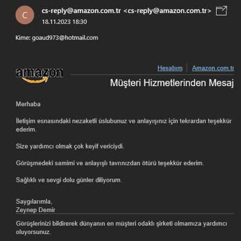 Amazon Faturada IMEI Yazmıyor