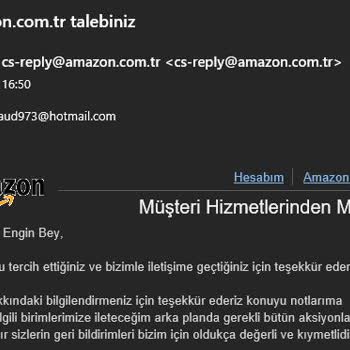 Amazon Faturada IMEI Yazmıyor