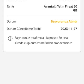 Vodafone Hattım Kullanıma Açılmadı
