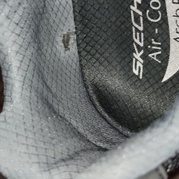 Linings at the Back Heel of the Skechers Arch Fit Renger Sports Shoes Are Torn