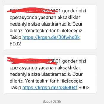 KARGOMsende Ebebek'in Kargosu Siparişimi Getirmeden İadeye Yolladı