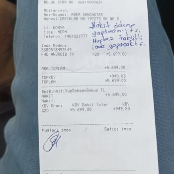 BİM Den Almış Olduğum Televizyon İadesi