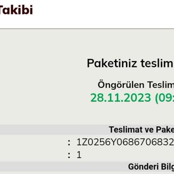 UPS Türkiye Kargo Şirketi Ürünlerimi Bana Ulaştır