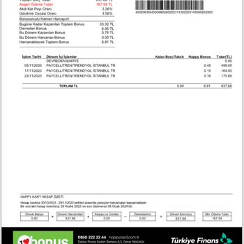 Bilgim Dışında Paycell Alışveriş Yapmış Kartımdan