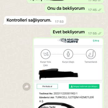 Dijital Kurye Turkcell Hat Taşıma Talebi