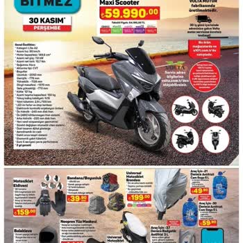 A101 Motosiklet Ekipmanlarının Gününden Önce Satılması