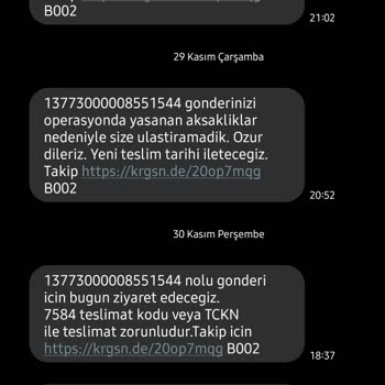 Kargom Sende Firması Kargo Teslimat Problemi