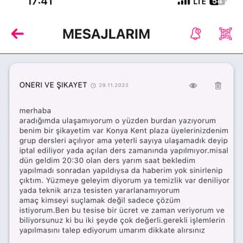 GYM Fit Hizmet Alamıyorum Mağdurum