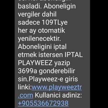 Playweez Rastgele Abonelik Kesintisi Mağduriyeti