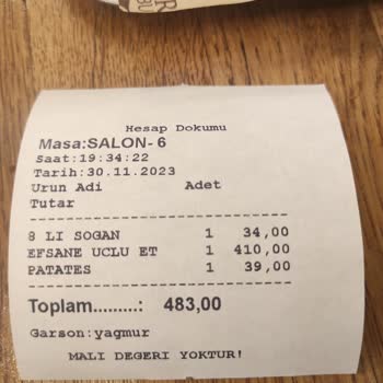 Ercan Burger Kalitesiz Ürün Sıfır Hizmet