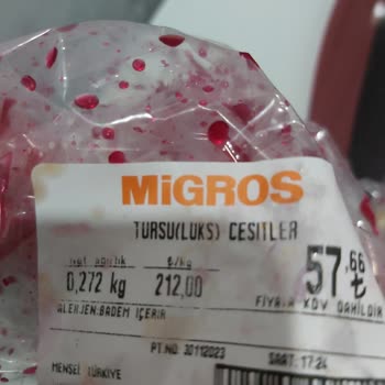 Migros Yüksek Fiyat Ta Turşu