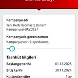 Vodafone Tarife Taahhüt Bitimi 1. Dönem