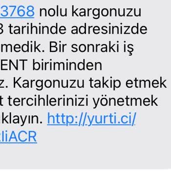 Yurtiçi Kargo Kargo Teslim Edilmiyor Evde Olmama Rağmen