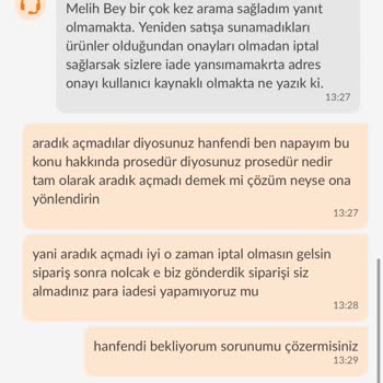 Trendyol'dan Yanlış Adrese Verdiğim Siparişi İptal Etmeyip Paramı Aldı
