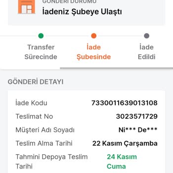 Trendyol Express İadem İncelenmeden Reddedildi